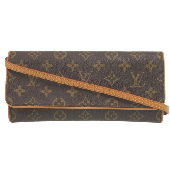 Louis Vuitton Pochette Twin GM Monogram M51852 Shoulder Bag LV 0733LOUIS VUITTON - Picture 1 of 10